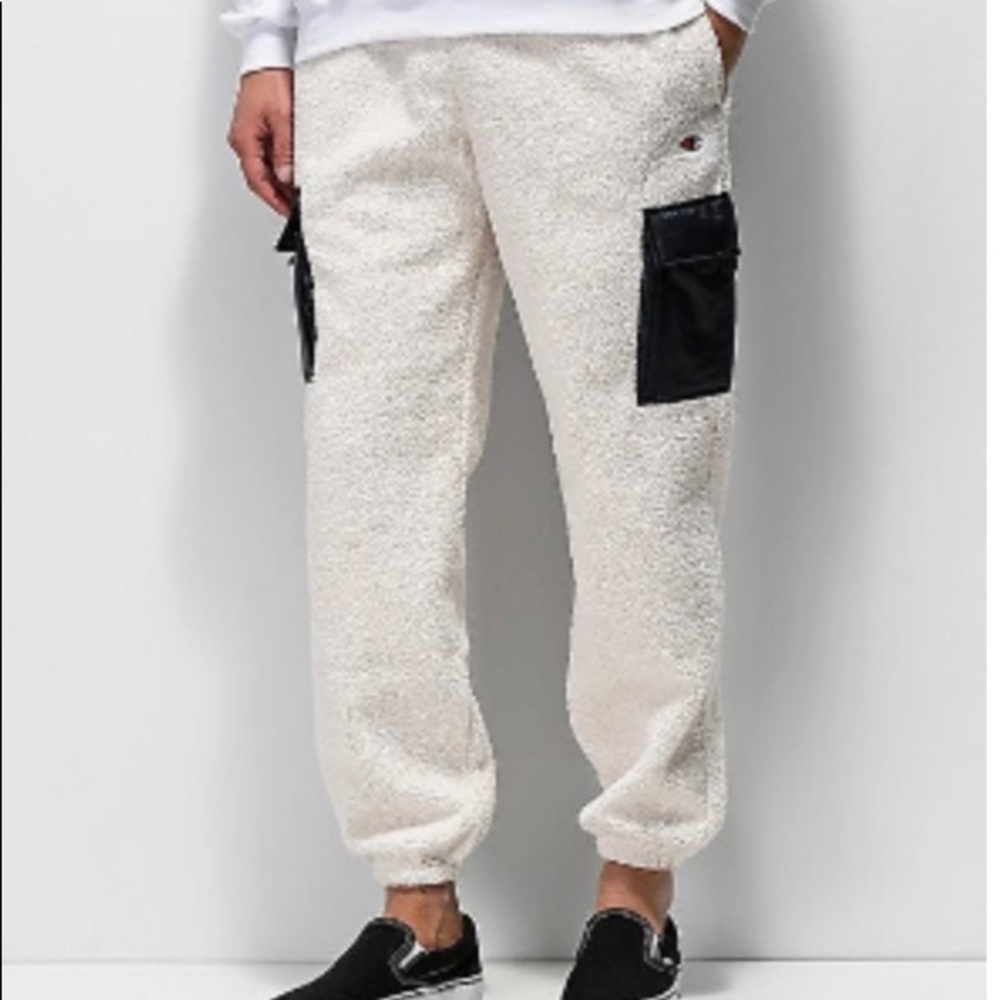 NWT Champion Sherpa joggers pants sweats winter fall warm snow ski lounge